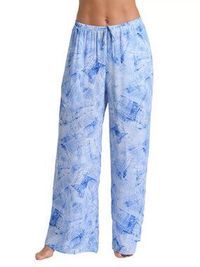 295$ L'agence Geraldine Denim Swim Cover-Up Pants Women's Size S Light Blue